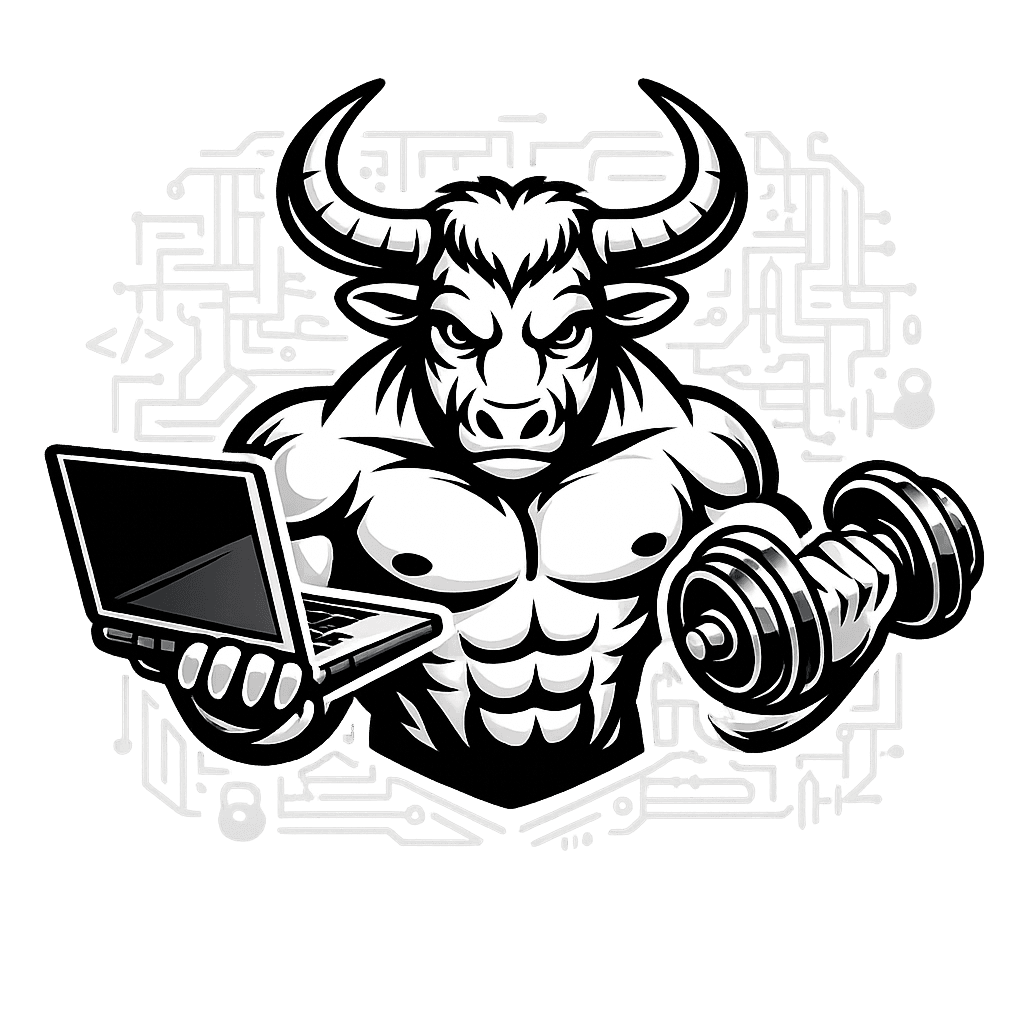 Minotaur łączący programowanie i siłownię